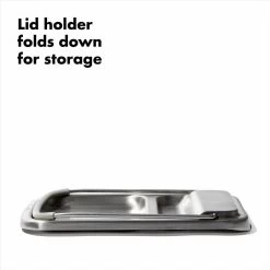 Stainless Steel Spoon Rest With Lid Holder -Kitchen Supply Store 13311700 8c 1