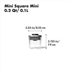 Steel POP Container - Mini Square (0.2 Qt) -Kitchen Supply Store 3118500 stlminisquaremini