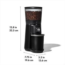Conical Burr Coffee Grinder - Matte Black -Kitchen Supply Store brew 8722600 tbgmatteblack apdp 01 dim