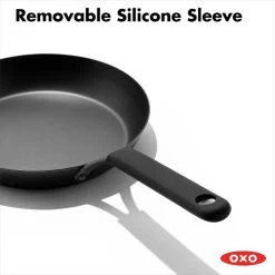 OXO Obsidian Carbon Steel 8" Frypan With Silicone Sleeve -Kitchen Supply Store cc005099 001 5