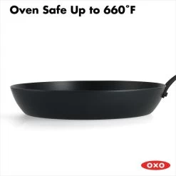 OXO Obsidian Carbon Steel 12" Frypan With Silicone Sleeve -Kitchen Supply Store cc005101 001 6