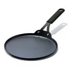 OXO Obsidian Carbon Steel 10" Crepe Pan With Silicone Sleeve