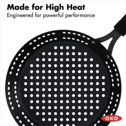 OXO Obsidian Carbon Steel 12" BBQ Frypan With Silicone Sleeve -Kitchen Supply Store cc005104 001 6