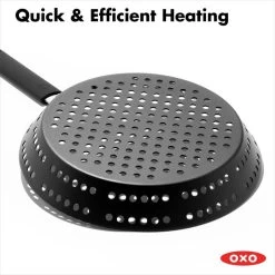 OXO Obsidian Carbon Steel 12" BBQ Frypan With Silicone Sleeve -Kitchen Supply Store cc005104 001 7