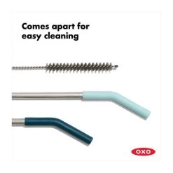 Reusable Straws With Cleaning Brush (5 Pc Set)