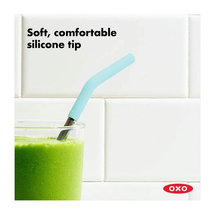 Reusable Straws With Cleaning Brush (5 Pc Set) 3 Reusable Straws With Cleaning Brush (5 Pc Set) - Image 3