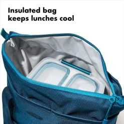Prep & Go Insulated Lunch Tote -Kitchen Supply Store gg 11301200 8a 1