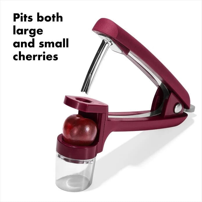 OXO Good Grips Cherry & Olive Pitter - Beet 3 OXO Good Grips Cherry & Olive Pitter - Beet - Image 3
