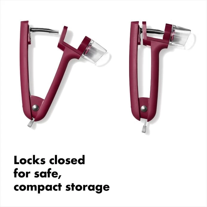OXO Good Grips Cherry & Olive Pitter - Beet 5 OXO Good Grips Cherry & Olive Pitter - Beet - Image 5