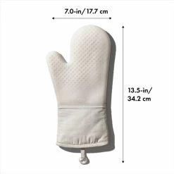Silicone Oven Mitt - Oat -Kitchen Supply Store gg 11318400 8dim 1