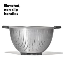 Stainless Steel 5 Qt./ 4.7 L Colander -Kitchen Supply Store gg 11330900 stainless steel colander 5qt apdp 01