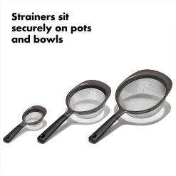 OXO Good Grips 3 Piece Strainer Set -Kitchen Supply Store gg 11344300 8c 2
