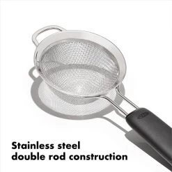 OXO Good Grips 3 In./7.6 Cm Mini Strainer -Kitchen Supply Store gg 1136000 8a