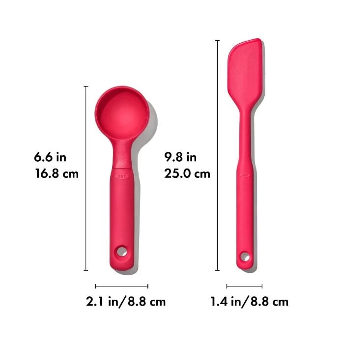 Silicone Cookie Scoop & Small Spatula Set 6 Silicone Cookie Scoop & Small Spatula Set - Image 6