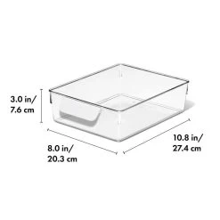 OXO Good Grips Refrigerator Storage Bin 5 In X 10 In -Kitchen Supply Store gg 13346100 8x10infridgeorgbin apdp 01 dim