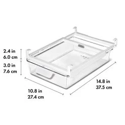OXO Good Grips Refrigerator Undershelf Drawer 10 In -Kitchen Supply Store gg 13346800 14inundershelfdrawer apdp 01 dim