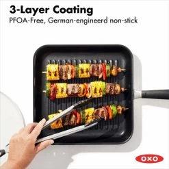 Non-Stick 11-Inch Grill Pan -Kitchen Supply Store oxo 11insqugrill nonstick 1