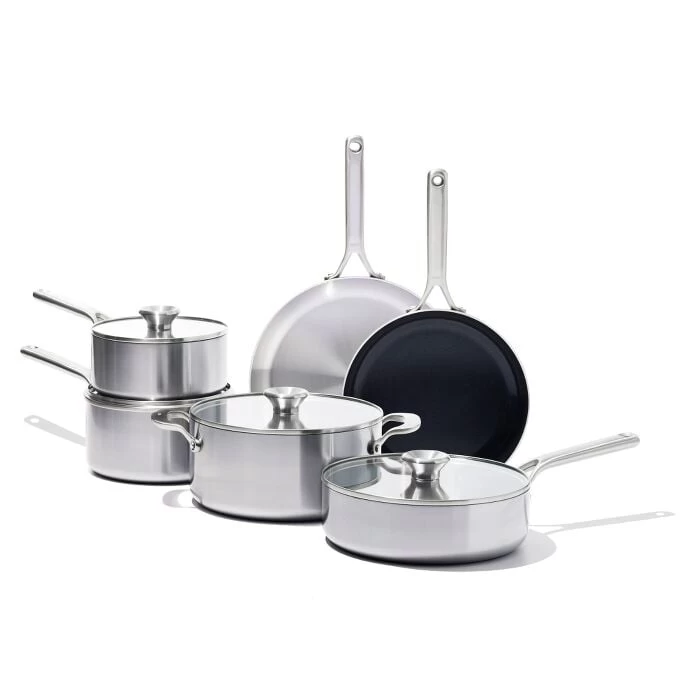 OXO Tri-Ply Stainless Mira Series 10-Piece Set 1 OXO Tri-Ply Stainless Mira Series 10-Piece Set