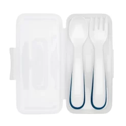 OXO Tot On-the-Go Fork And Spoon Set With Travel Case -Kitchen Supply Store tot 61139300 2 1