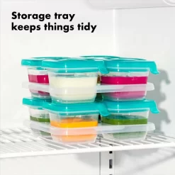 4 Oz Baby Blocks™ Silicone Freezer Storage Containers -Kitchen Supply Store tot 61151100 8b 1